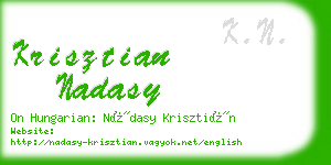 krisztian nadasy business card